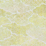 Abstract patroon van de Elitis-TP-288-01 wandbekleding met goudgroene stippen en wolkachtige vormen op een lichte achtergrond.
