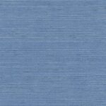 Detailopname van het blauwe, fijn geweven sisalbehang Elitis Tribus RM 1069 41.