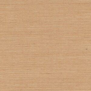 Beige wandbekleding van Elitis Tribus-sisal met een fijne, horizontale geweven textuur.