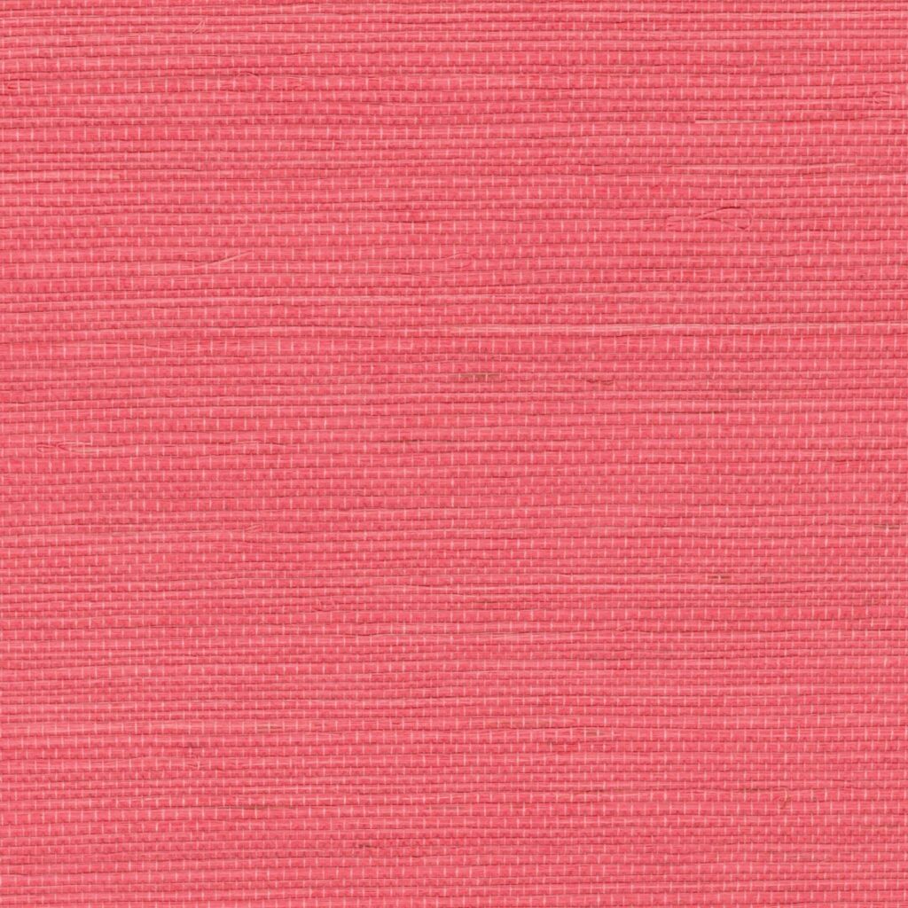 Roze geweven sisal behang uit de Elitis Tribus-collectie, model RM 1069 53.