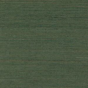 Groene, horizontaal geweven sisal wandbekleding uit de Elitis Tribus collectie (rm 1069 62).