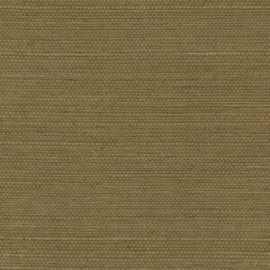 Bruin geweven sisalbehang met fijne horizontale textuur uit de Elitis Tribus collectie, model RM 1069 66.