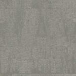 Grijs-groen Elitis Atelier d’Artiste VP 880 41 behang met een verweerde, linnenachtige textuur.