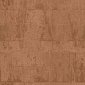 Roodbruin Elitis Atelier d'Artiste VP 880 52 behang met een ruwe, textielachtige structuur en een verweerd effect.