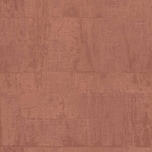 Roodbruin Elitis Atelier d'artiste VP 880 55 behang met een textuur die doet denken aan verweerd linnen of beschilderd canvas.