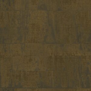 Donkerbruin Elitis Atelier d'Artiste VP 880 64 behang met een verweerde, textiele uitstraling.