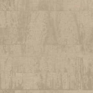 Beige Elitis Atelier d'Artiste VP 880 72 behang met een linnenachtige textuur en subtiele, artistieke patronen.