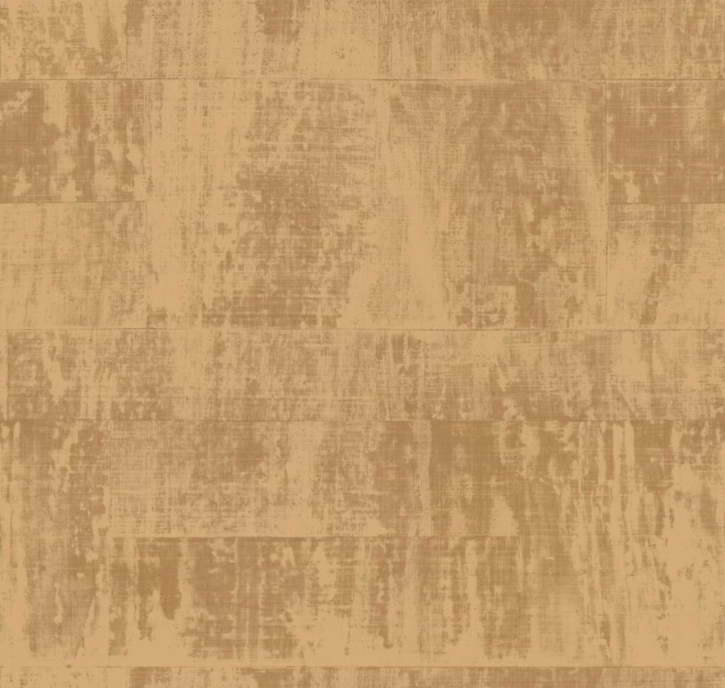 Beige- en bruintinten Elitis Atelier d'Artiste VP 880 74 behang met een verweerd, artistiek textuureffect.