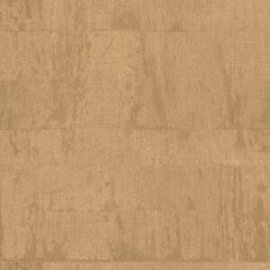 Beige- en goudkleurig Elitis Atelier d’Artiste VP 880 76 behang met een textielachtige, artistieke structuur.
