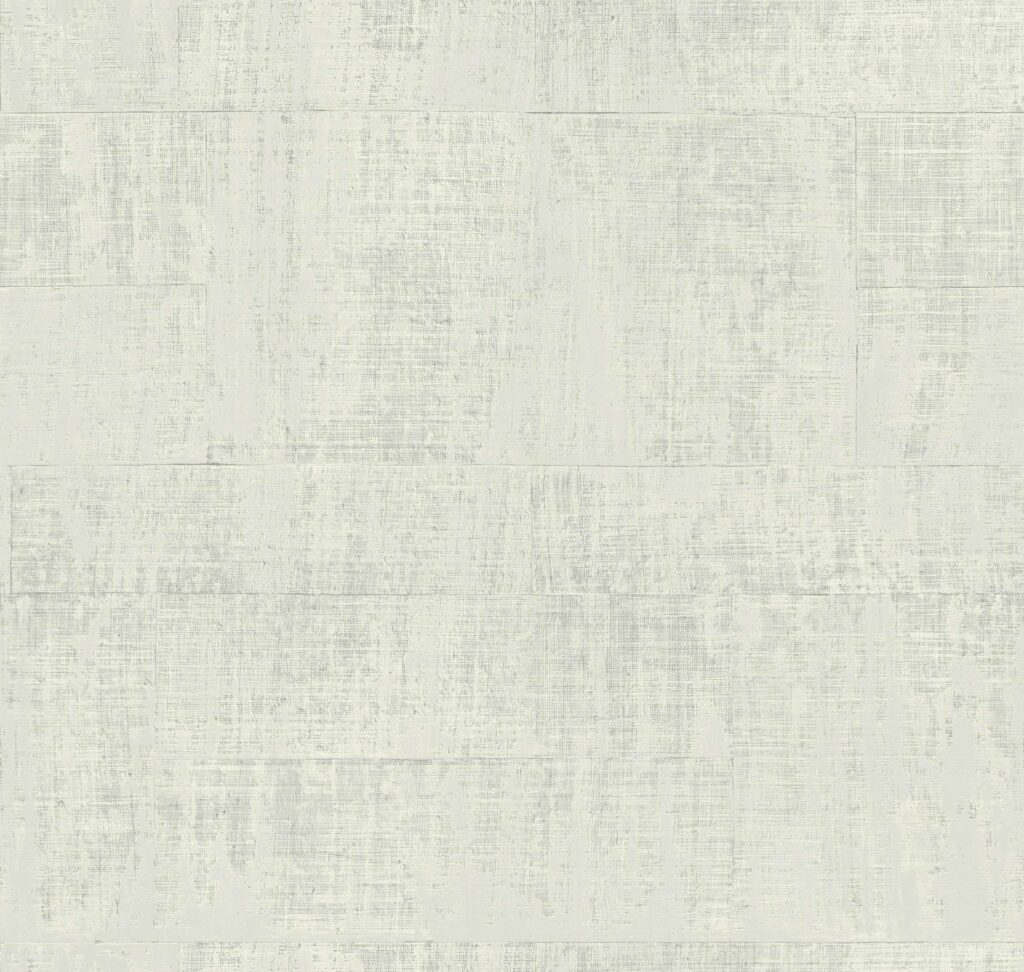 Grijs Elitis Atelier d’Artiste VP 880 82 behang met een textuur die linnen en houtstructuur imiteert.