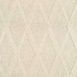 Beige Elitis Baleares Duna-stof met een geometrisch zigzagpatroon.