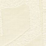 Close-up van de Elitis Baleares Eivissa LR 370 01 stof met een reliëfpatroon in een lichte beige kleur.