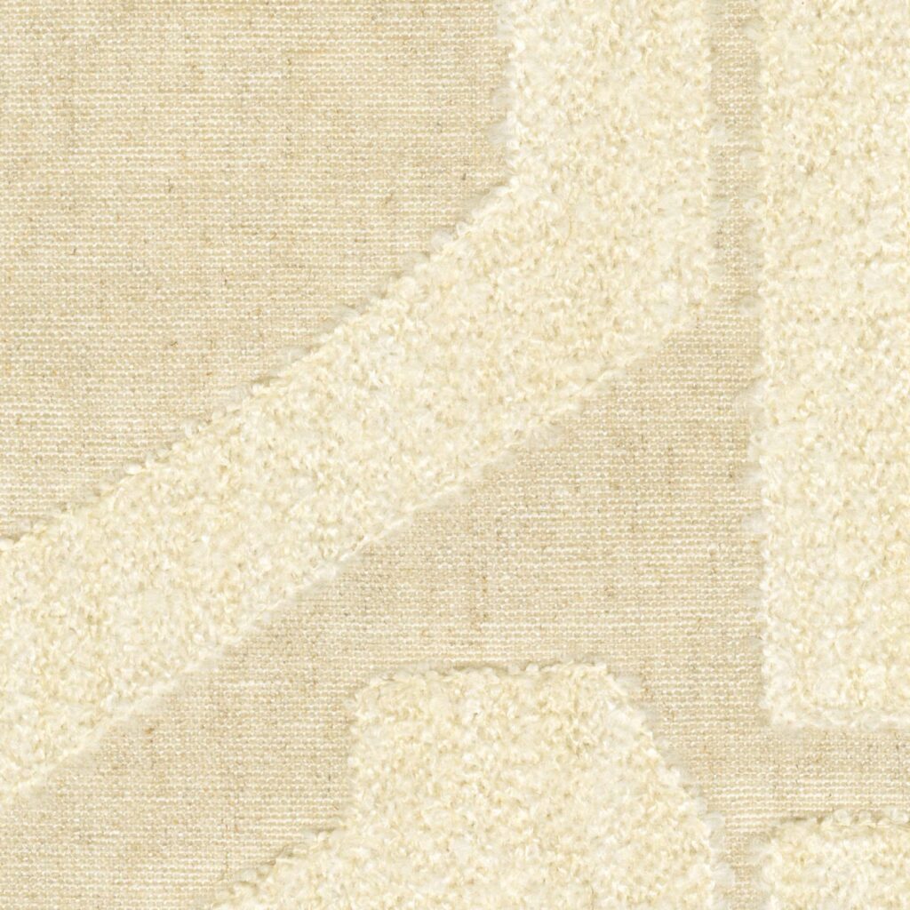 Detailopname van de Elitis Baleares Eivissa LR 370 03 wandbekleding met een reliëfstructuur in beige tinten.