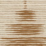 Textielpatroon Elitis Baleares Talaia LZ 903 79 met horizontale strepen in beige en bruintinten.