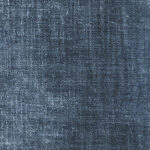 Blauw Elitis Alcove RM 410 49 behang met een textielachtige, denimstructuur.