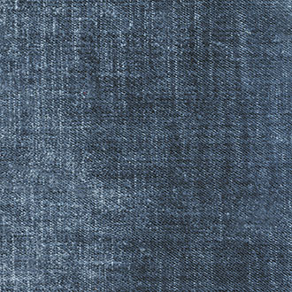 Blauw Elitis Alcove RM 410 49 behang met een textielachtige, denimstructuur.