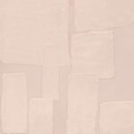 Abstract roze Elitis-behang uit de Art Paper Amami RM 1035 03 collectie met een textuur van overlappende rechthoekige vlakken.
