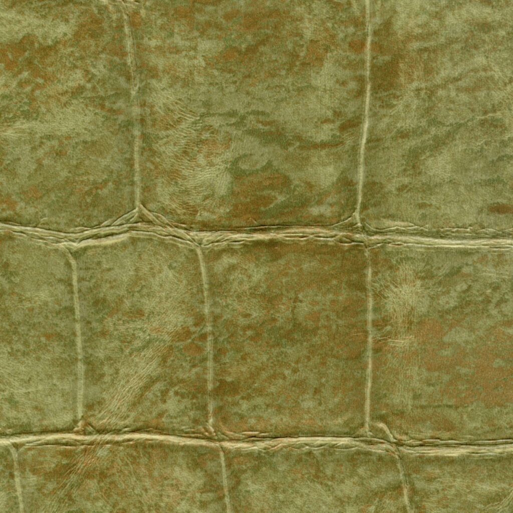 Groen Elitis-behang Big Croco VP 426 06 met krokodillenhuidstructuur en glanzende textuur.