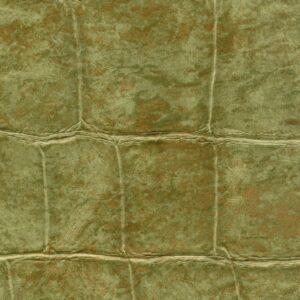 Groen Elitis-behang Big Croco VP 426 06 met krokodillenhuidstructuur en glanzende textuur.