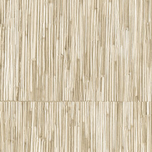 Beige Elitis-behang uit de Formentera La Casa de Paja collectie met een structuur van verticale stroken.