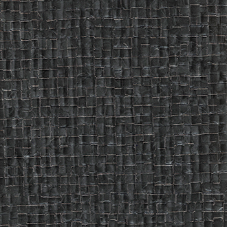 Donkergrijs Elitis Glass Nacres VP 640 09 behang met een glanzend, geweven textuurpatroon.