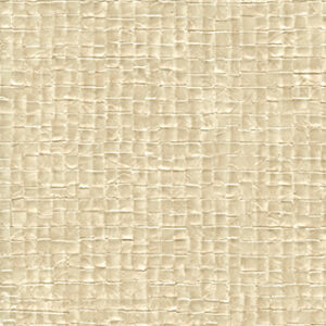 Beige Elitis-behang uit de Glass Nacres-collectie met een glanzende, geweven textuur.