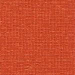 Oranje Elitis-behang uit de Glass Nacres-collectie met een glanzende, geweven textuurstructuur.