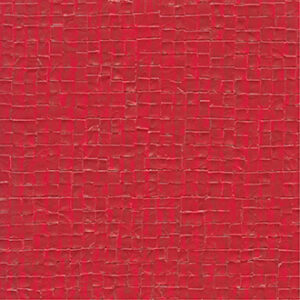 Rood Elitis-behang uit de Glass Nacres-collectie met een structuur van kleine, onregelmatige vierkantjes.