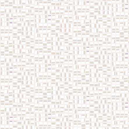 Abstract Elitis-behangpatroon "Initiation New Age TP 312 03" met subtiele beige en paarse rechthoekige vormen op een lichte achtergrond.