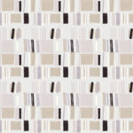 Geometrisch Elitis-behang uit de Initiation Renaissance collectie met abstract patroon in neutrale tinten.