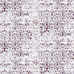 Decoratief Elitis-behang uit de Kandy Brit Pop-collectie met een abstract patroon in paarstinten op een lichte achtergrond.