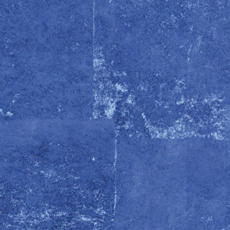Diepblauw Elitis-behang uit de "L’écoute du silence Mythique" collectie met een gestructureerd, abstract patroon.