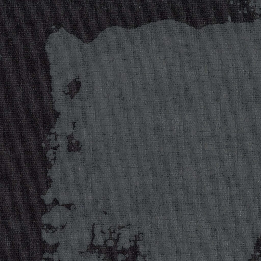 Donkergrijs Elitis Lin Plâtre Muse RM 1047-80 behang met textuur en verweerd pleistereffect.