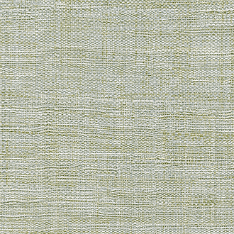 Lichtgroen Elitis-behang uit de Madagascar-collectie met een geweven textuurpatroon.