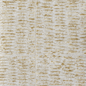 Structuur van Elitis-behang Natural Mood VP 915 03 met een geweven, textielachtige uitstraling in beige en goudtinten.