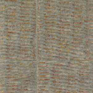 Structuurbehang Elitis Natural Mood VP 915 11 met een verweerd rasterpatroon in aardse tinten.