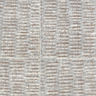 Structuur van Elitis-behang Natural Mood VP 915 21 met een geweven, natuurlijke textuur in grijs- en beigekleuren.