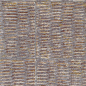 Structuurbehang Elitis Natural Mood VP 915 22 met een handgeweven, rasterachtig patroon in aardetinten.