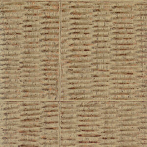 Structuurbehang in taupe kleur met een natuurlijk, geweven patroon uit de Elitis Natural Mood collectie (VP 915 23).