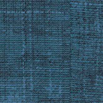 Donkerblauw Elitis Raffia behang met een geweven textuur en subtiele kleurnuances.