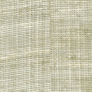 Beige raffia-behang met een geweven textuur uit de Elitis Raffia collectie, model VP 601 10.
