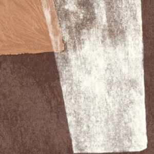Abstract patroon in aardetinten op Elitis-behang Tutto TP 333 04 uit de Voile de papier-collectie.