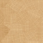Beige Elitis behang VP 987 03 met een abstract patroon van geweven lijnen en geometrische vormen.