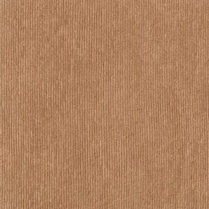 Textuur van Elitis behang Alcove Garçonnière RM 1063-72 in een warme, bruine tint met fijne verticale ribbels.