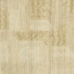 Beige Elitis Bois Sculpté Ramille behang met een reliëf van geometrische houtstructuren.