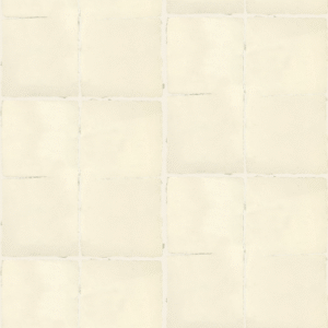 Beige Elitis Hanji Nishino RM 1059 01 behang met een patroon van handgeschepte, vierkante papierstructuren.