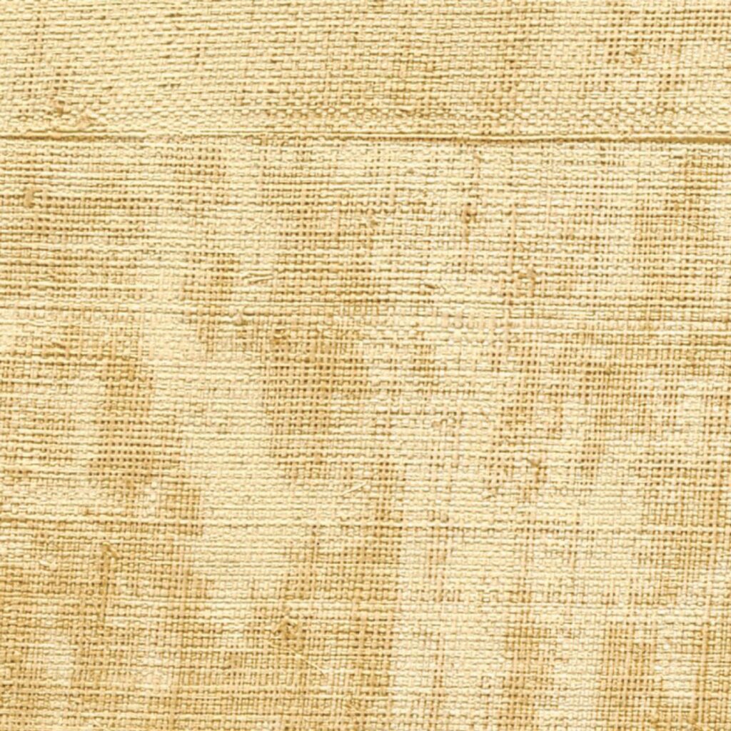 Beige Elitis behang uit de La Caravane collectie met een textielachtige, geweven structuur en natuurlijke uitstraling.