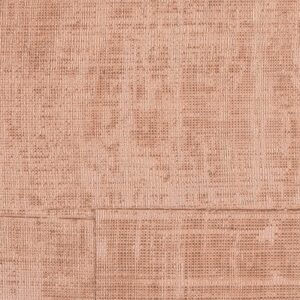 Structuurvol Elitis behang uit de La Caravane collectie in een warme terracotta kleur met geweven textuureffect.
