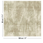 Beige Elitis-behang La Caravane Chogak VP 943 met een abstract houtstructuurpatroon van 95 bij 100 cm.