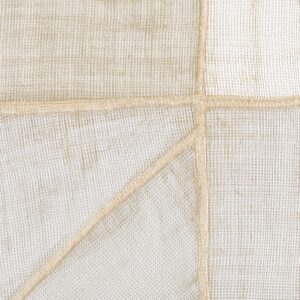 Detail van Elitis-behang La Caravane Kungbo VP 944 02 met een geweven textuur en natuurlijke tinten.